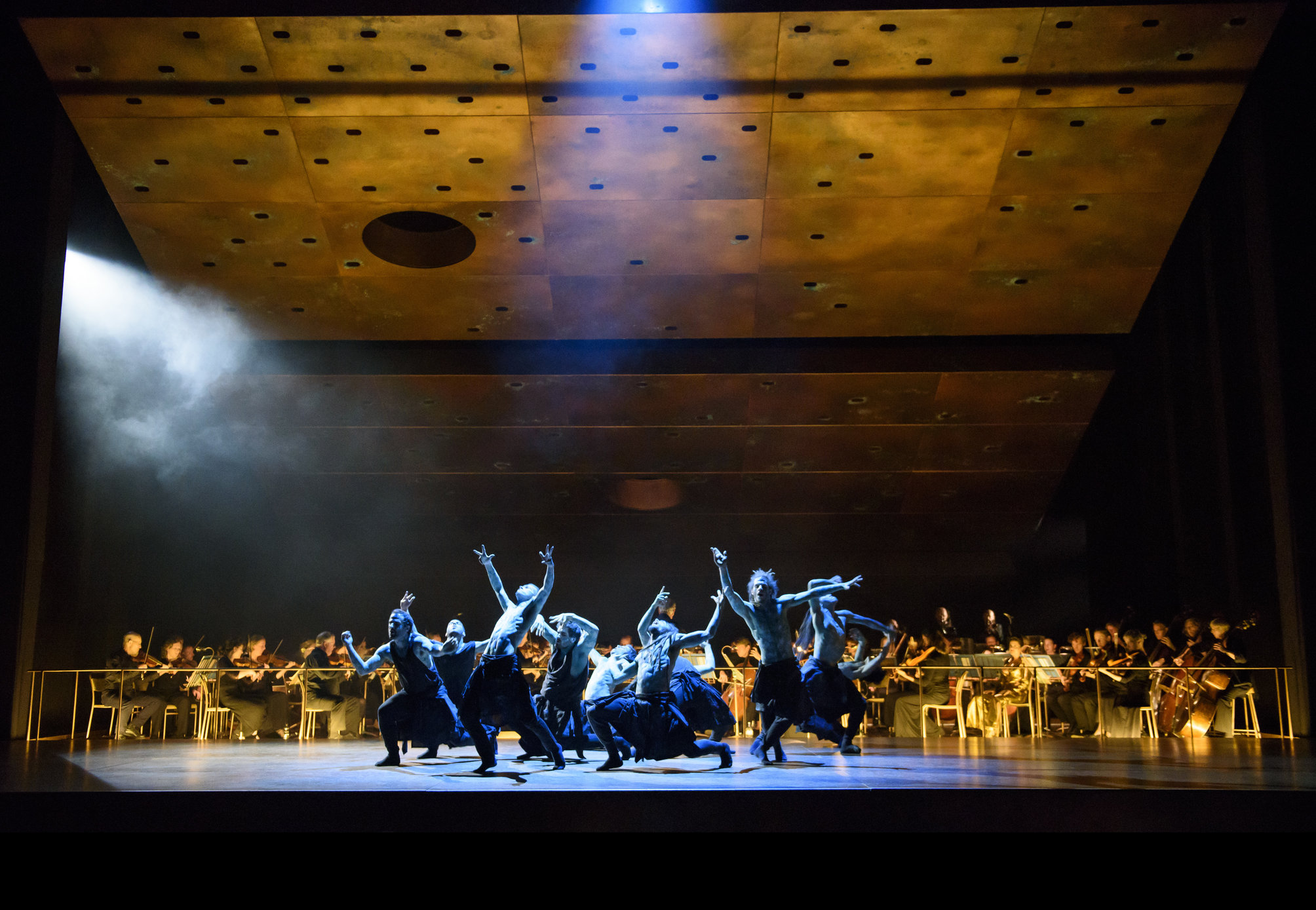 Orphee Et Eurydice Dress Rehearsal Roh;director; John Fulljames,choreography; Hofesh Shechter,performers,conductor; John Eliot Gardiner,orphee; Juan Diego Florez,eurydice; Lucy Crowe,amour; Amanda Forsythe,dancers; Hofesh Shechter Company, Chor